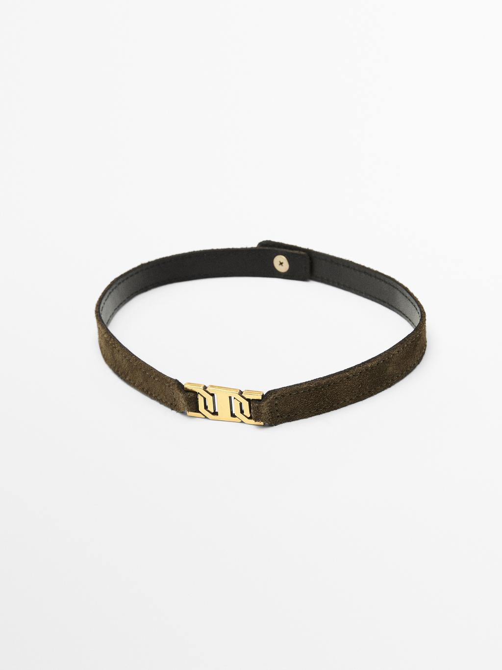 Oiled split suede riding boots