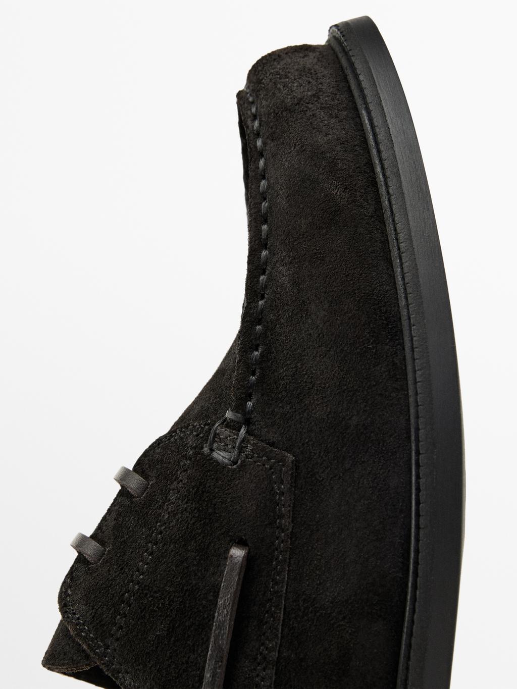 Split leather deck shoes - LIMITED