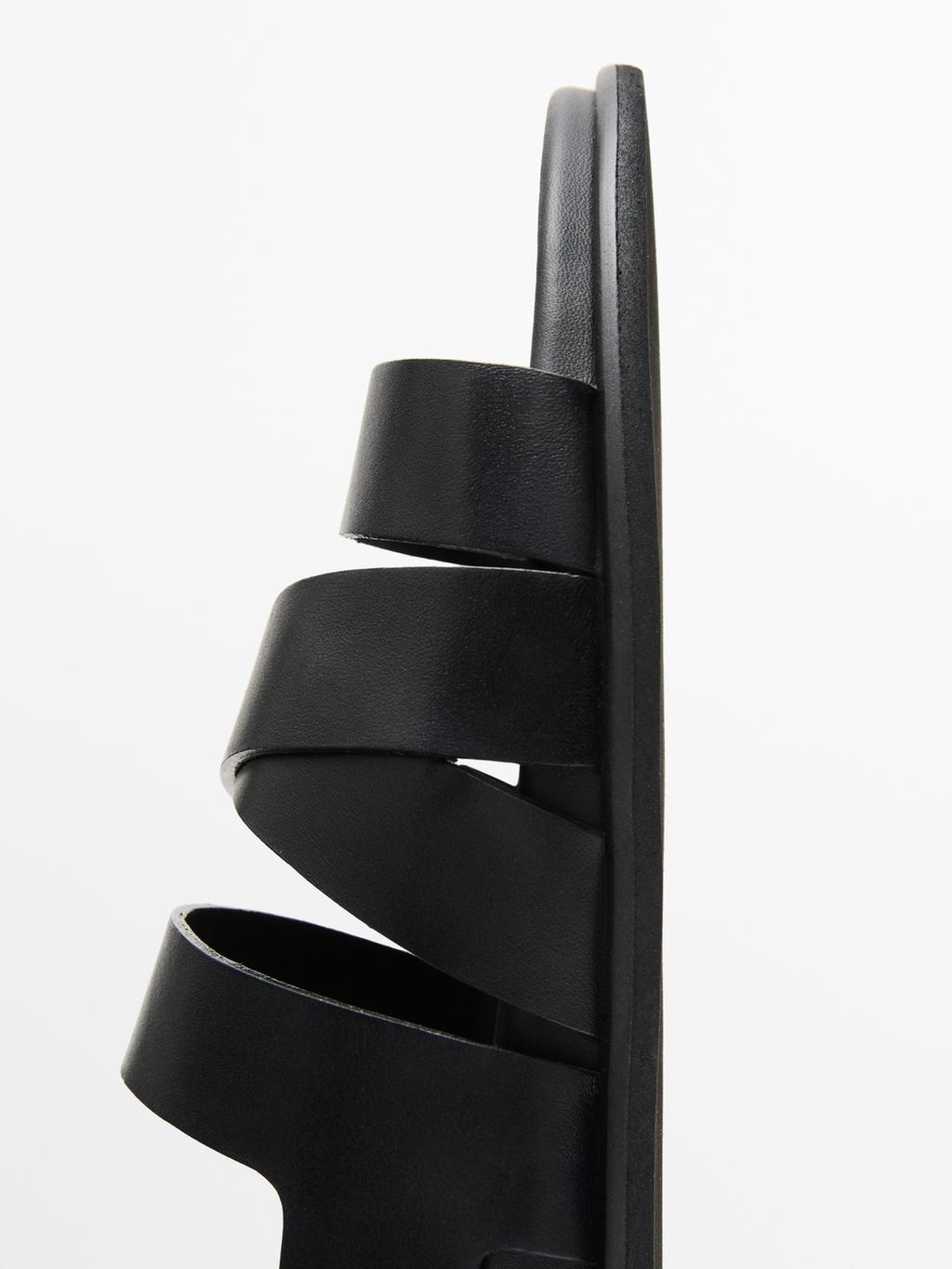 Nappa strappy sandals