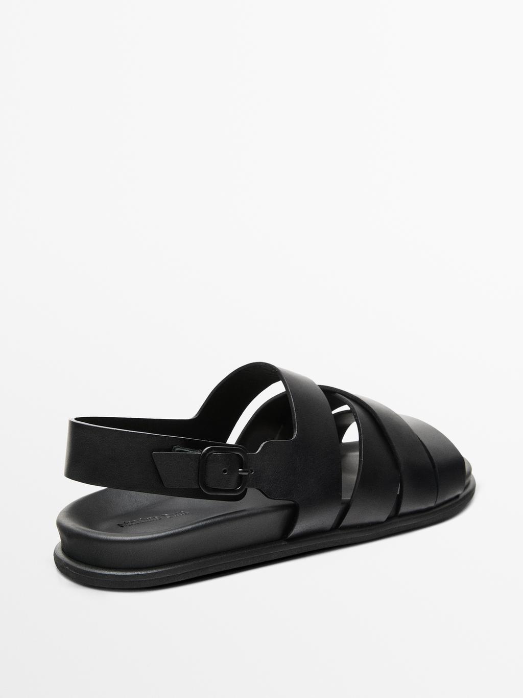 Nappa strappy sandals