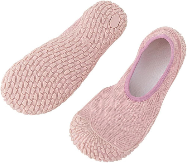 Women's Silent Yoga Shoes - Non-Slip, Lightweight Indoor Gym Shoes with Cushioned Sole for Home Fitness, Pilates, Aerobics & Jump Rope